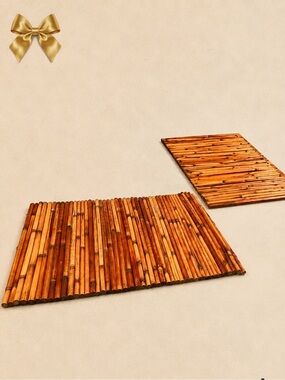 2 Bamboo Rolling Placemats